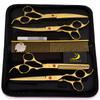 7pcs/set 7 Inch  Pet Grooming Scissors Dog Grooming Kit Hairdressing Shears with Comb Hair Styling Tool