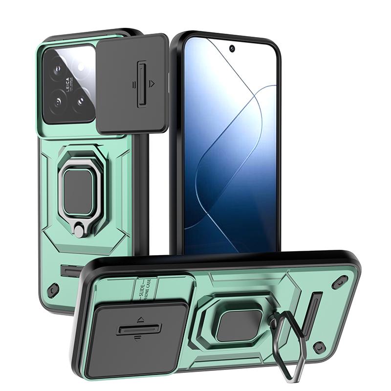 Бронированный чехол для Xiaomi 14 14T Pro ULTRA Сверхпрочный Противоударный Защита от царапин С кольцом-держателем Чехол для телефона