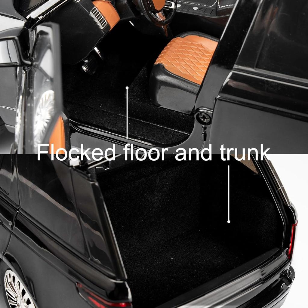 1/18 Scale Land Rover Range Rover Model Car, Zinc Alloy Pull Back Toy Diecast Car with Sound and Light SUV Off-Road Vehicle Toy Car,Gifts