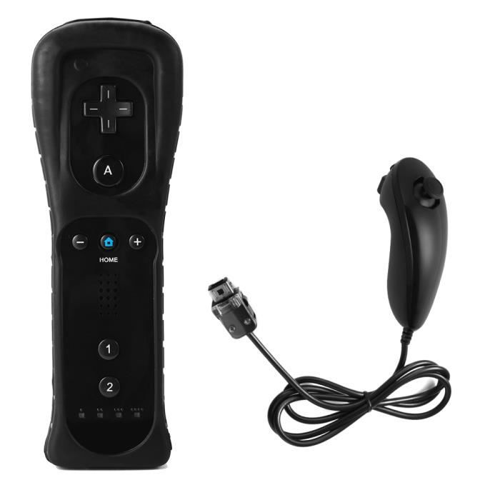 Контроллер Nunchuk и пульт дистанционного управления XCSOURCE 2 в 1 для Nintendo Wii и Wii U AC443