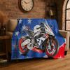 Racing Car A-Aprilia Logo Moto Flannel Blanket Soft Warm Throw Blanket for Bedroom Living Room Bed Travel Camping Picnic Gift
