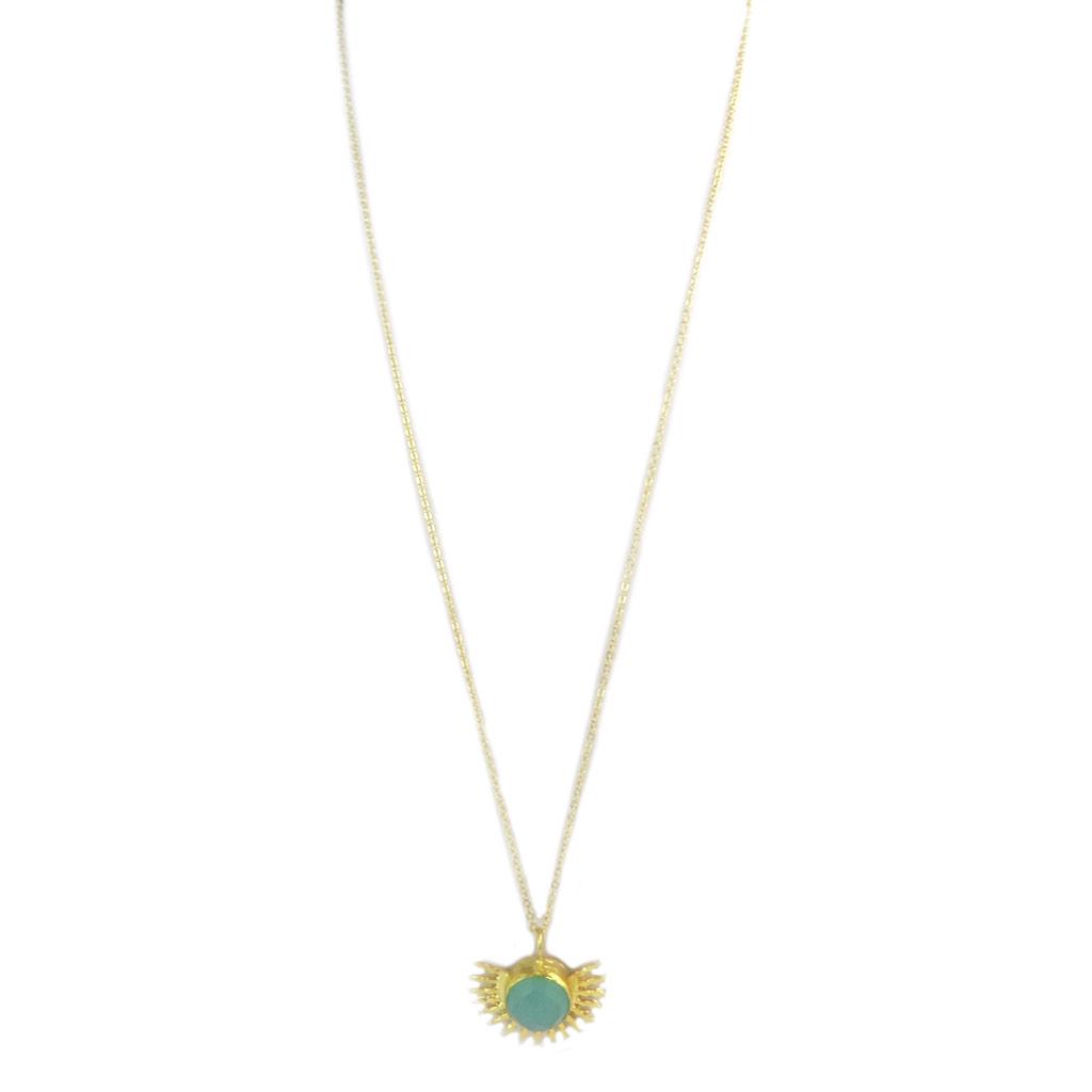 Les Trésors De Lily [P2300] - Gold-plated Artisanal Necklace 'Princesse Ottomane' Golden Green