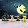 Y New Halloween Small Ornaments Resin Mini Pumpkin Ghost Magic Dog House Micro Landscape DIY Accessories Halloween House Decor
