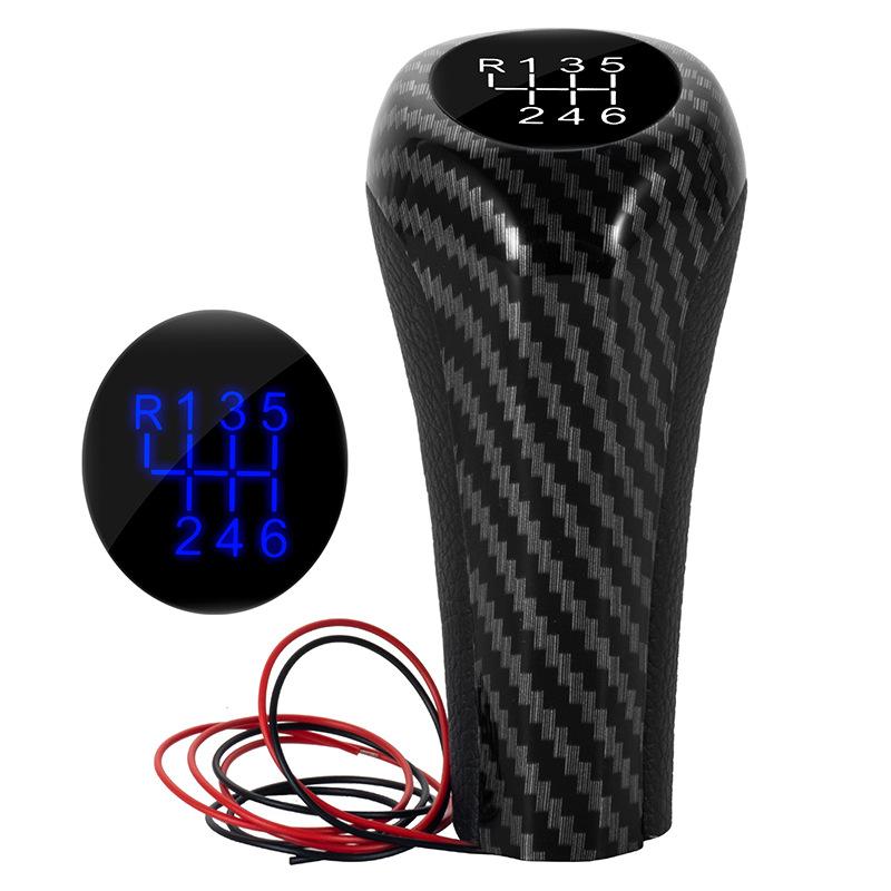 5 6 Speed Manual Gear Shift Knob w/LED Light Shifter Lever Handle Stick For BMW E39 E60 E61 E46 E82 E87 E90 E91 E92 X1 X3 X5