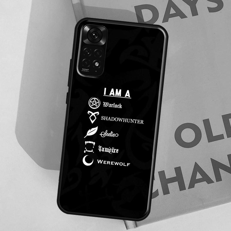 Shadowhunters TV Clary Fray Jace Case For Redmi Note 12 11 Pro Cover For Redmi Note 10 9 8 Pro 9S 10S 11S 12S 9C 10C 12C