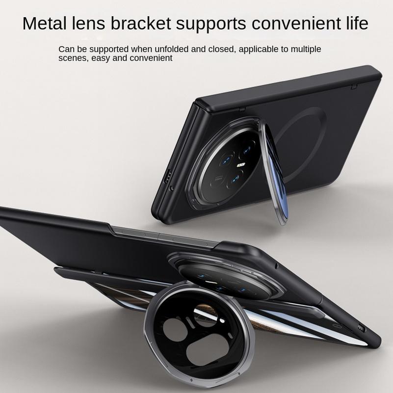 Built-in Magsafe Magnetic With Tempered Glass Film Protect Case For Honor Magic V5 Hinge Protection Cover