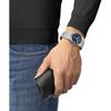 Мужские часы TISSOT PRX Powermatic 80 с браслетом, T1374071104100, Синий циферблат