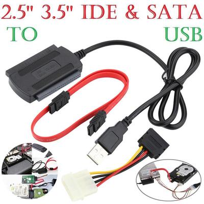 Кабель-переходник Sata/Pata/Ide Drive to Usb 2.0 для жесткого диска 2,5/3,5 дюйма