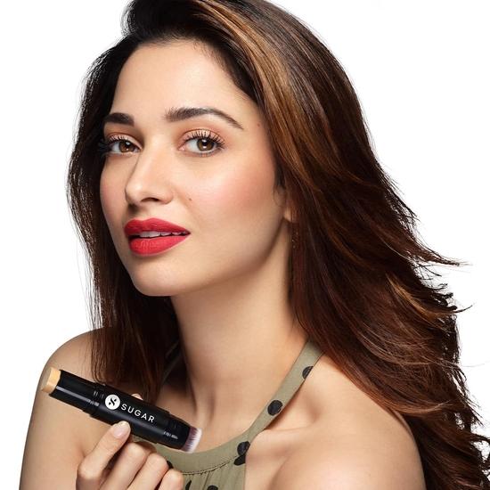 SUGAR Cosmetics Ace Of Face Foundation Stick with In-Built Brush | Lasts 24hrs | Full Coverage Foundation for Women | 12gm - 17 Raf