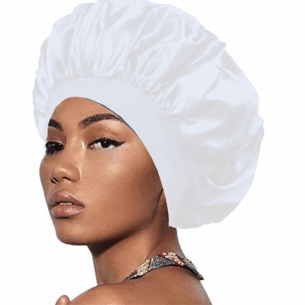 Elastic Women's Bonnet Silk Satin Hat Fashion Hair Bonnet  Hair Care