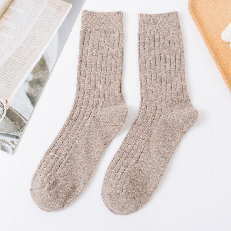 5 пар мужских толстых теплых шерстяных длинных носков на осень и зиму