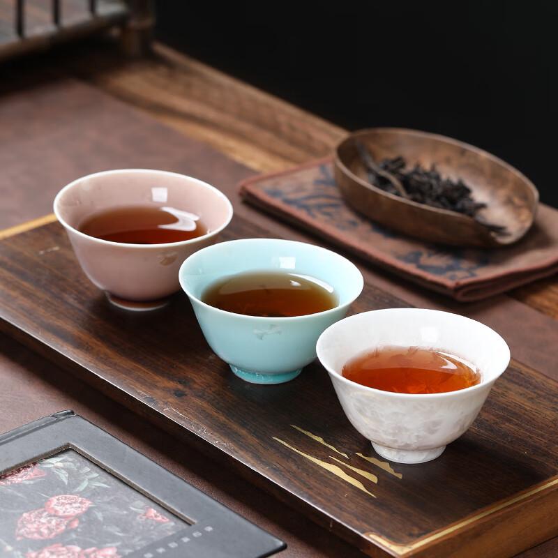 Crystalline Glaze Ceramic Conical Teacup