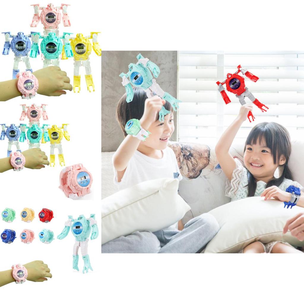 Детские часы-трансформер электронные часы две формы игрушка для детей