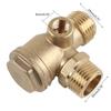 Air Compressor Check Valve 3 Port Male Thread Check Valve Pipe Connection Tool Pneumatic Accessory Corrosion Resistance