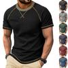 Мужские футболки с коротким рукавом, хлопковые рубашки, повседневные стильные футболки с круглым вырезом