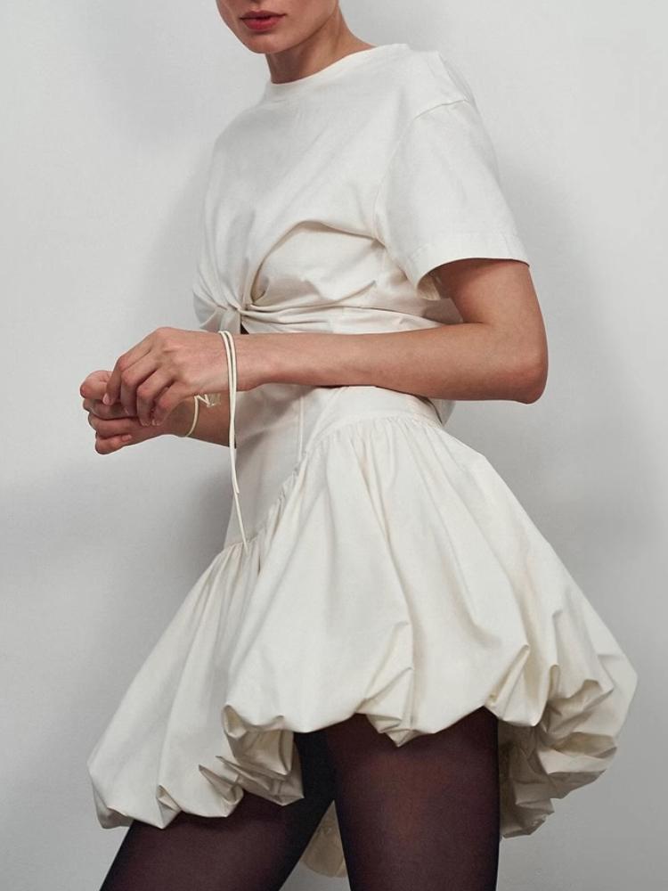 Плиссированная юбка Y2k, элегантная женская однотонная мини-юбка трапециевидной формы с высокой талией, вечерние юбки 2000-х годов, уличная одежда