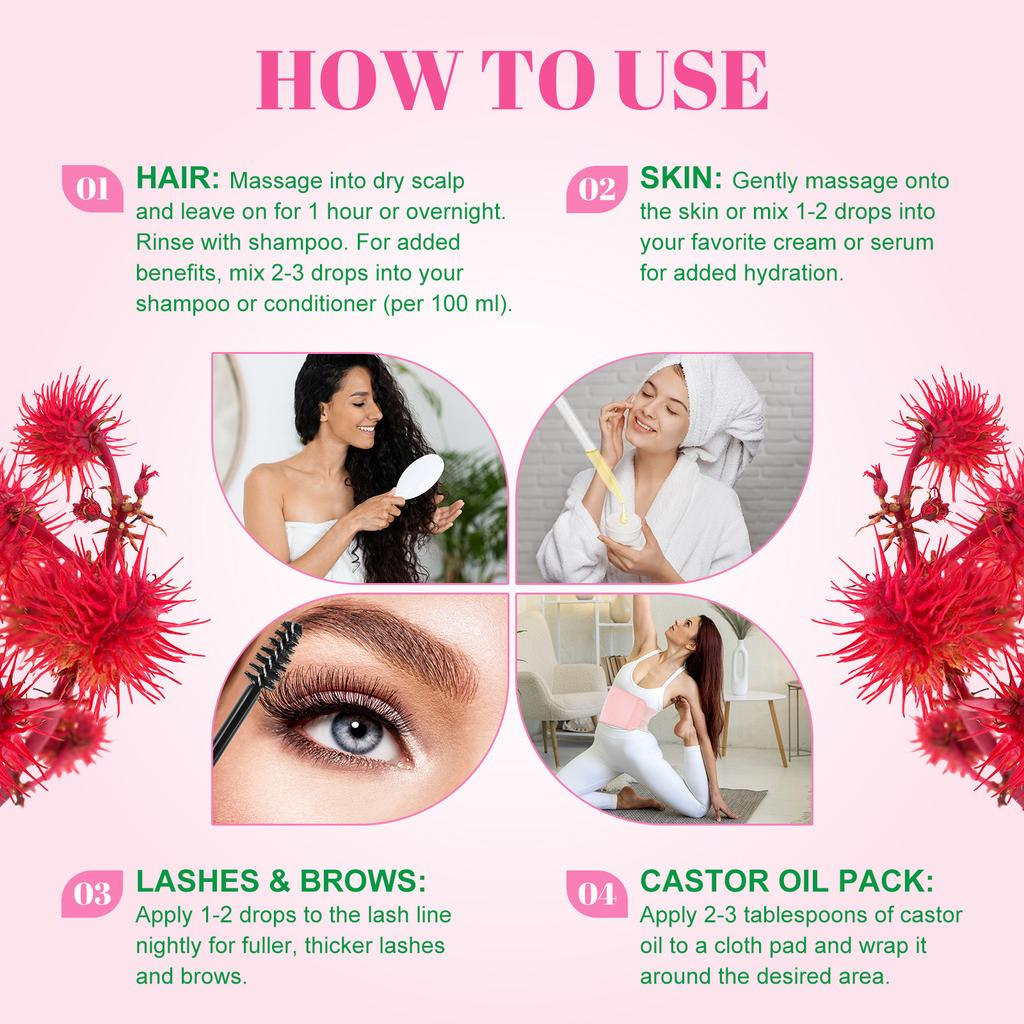 Касторовое масло Натуральное Холодное Массажное Касторовое Масло Сильный Уход За Волосами Касторовое Масло Для Волос 60 мл