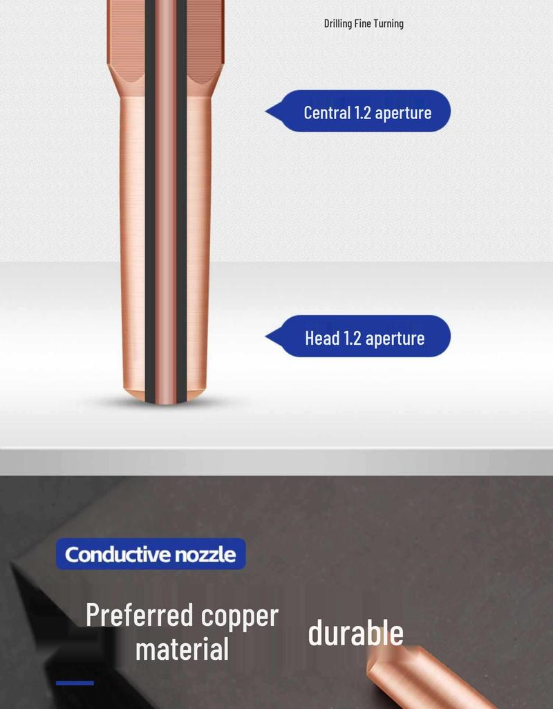 Набор контактных наконечников для MIG-сварки: Аксессуары для пистолета с газовой защитой CO2, медное токопроводящее сопло
