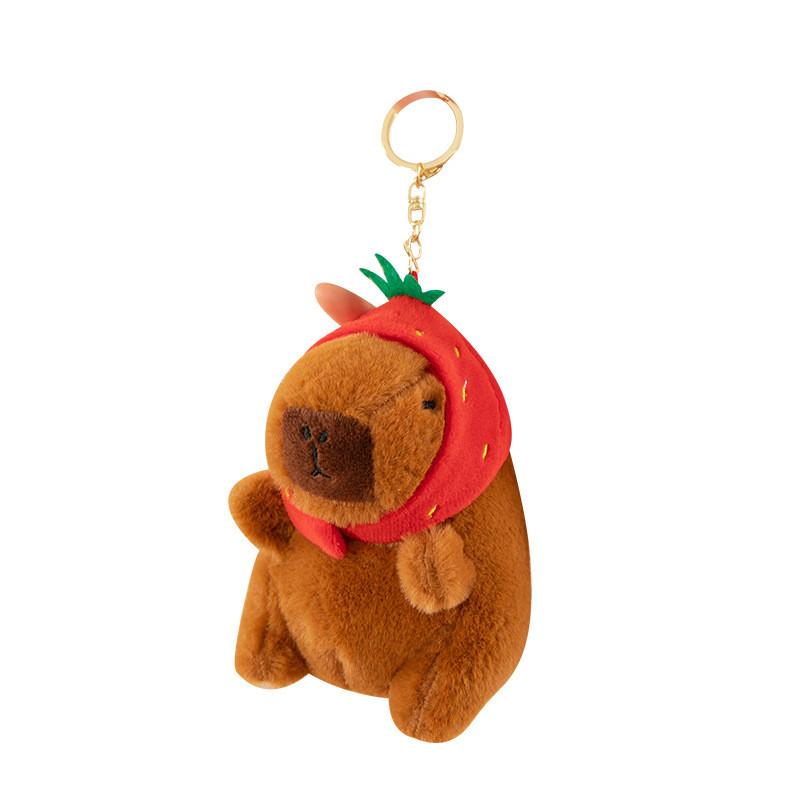 Animal Plush Cartoon Toy Capybara Rabbit Soft Filling Doll Backpack Keychain