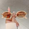 Винтажные овальные трендовые оттенки женские модные брендовые декоративные солнцезащитные очки новые женские леопардовые солнцезащитные очки для пляжа путешествий