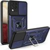 Protective Case - PROSHOP - for Samsung A12 - Shockproof - Rigid - Navy Blue