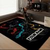 1PC Custom Name "Dark Fantasy Warrior" Theme Floor Mat Ideal for Living Room, Game Rooms, Office, Bedroom Floor Mat Playful Design