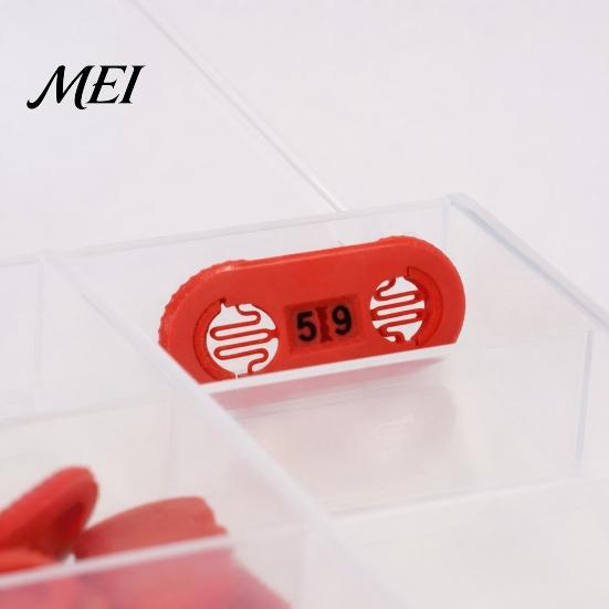 Black Yellow Blue Red Lock Life Counter, 3D Printed Digital with Elastic Buckle, Two-Digit Health Bright Color Combination Tracker Counter for Privacy