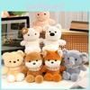 Bear Plush Running Toys Ultra Soft Short Hair Children Room Decor Gifting Doll