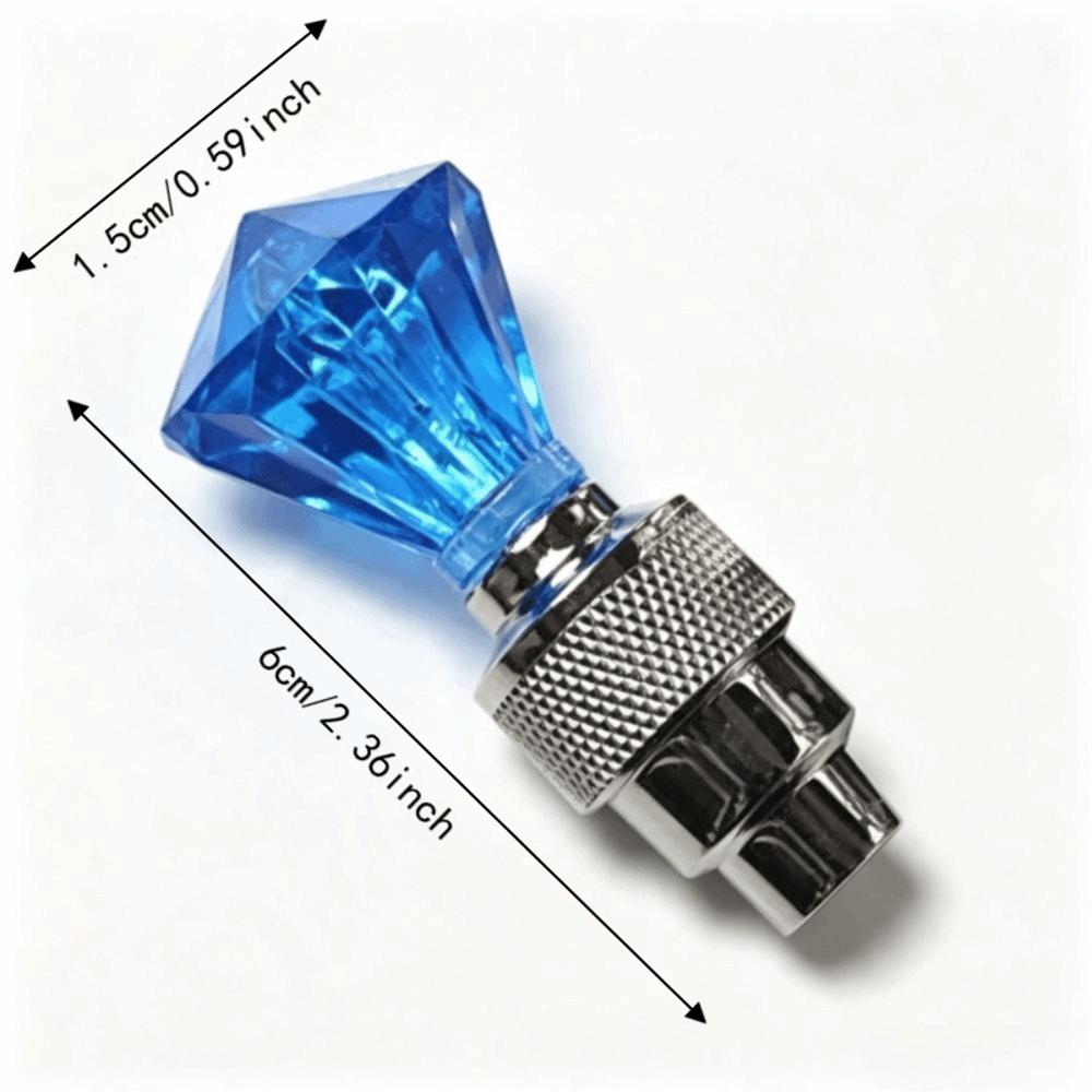 Practical Bike Wheel Light Waterproof Tire Valve Caps Lantern Lamp LED Light Night Riding