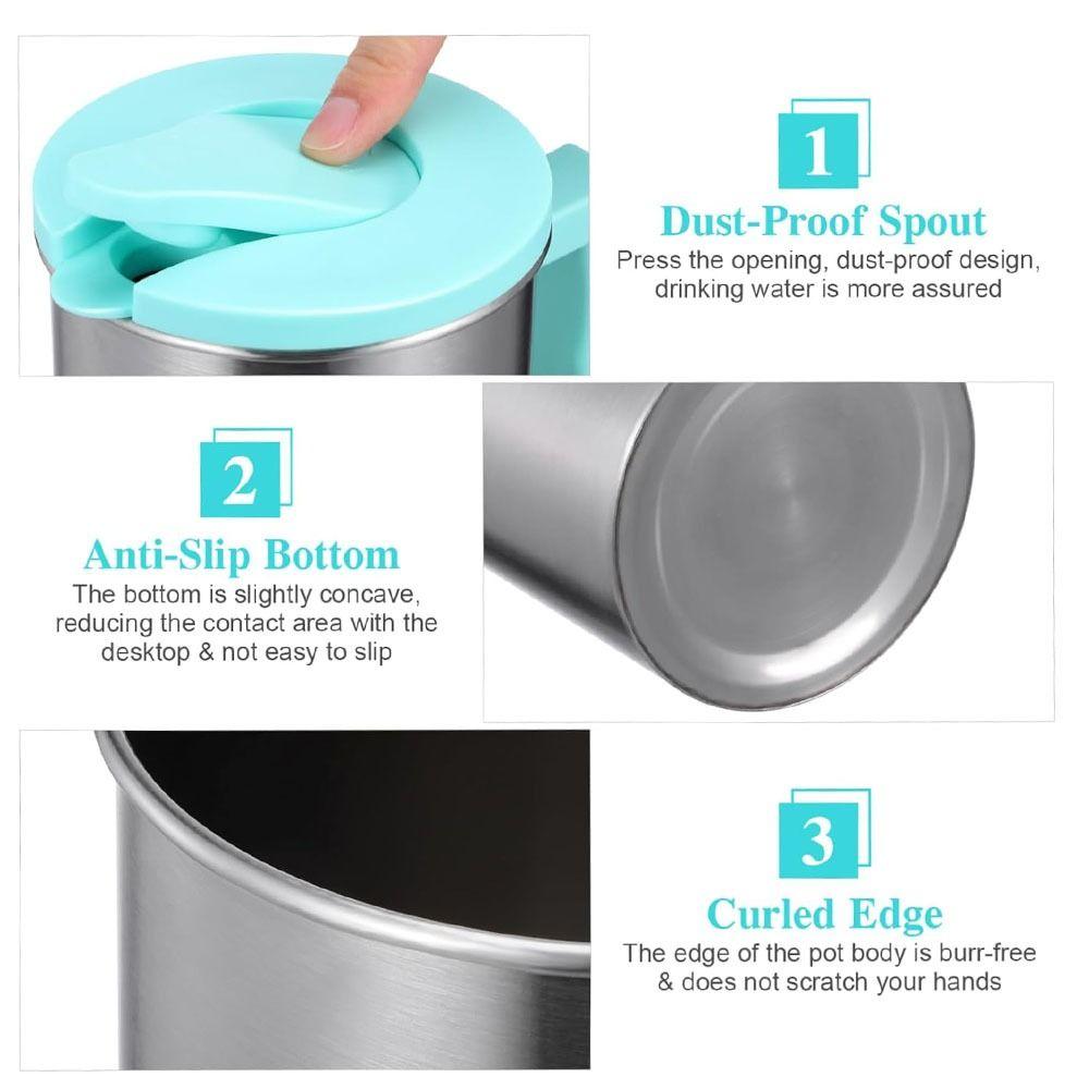 Бутылка для воды из нержавеющей стали с металлической ручкой, предотвращающей ожоги, для кофемашины Cold Brew для путешествий