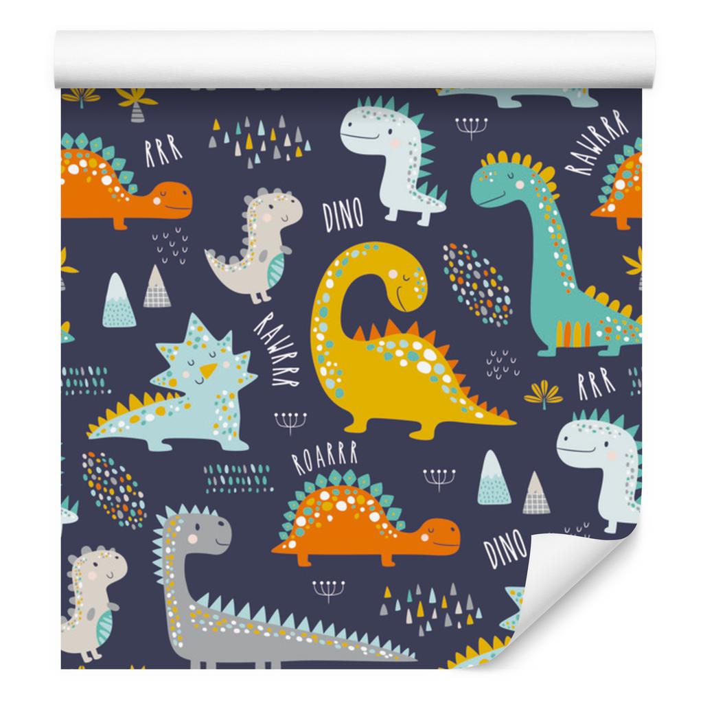 Colorful Dinosaurs Animals Wallpaper for Living Room and Bedroom 50x1000