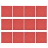 12Pcs Acoustic Panels Self Adhesive Red Sound Absorbing Dampening Panel for Office