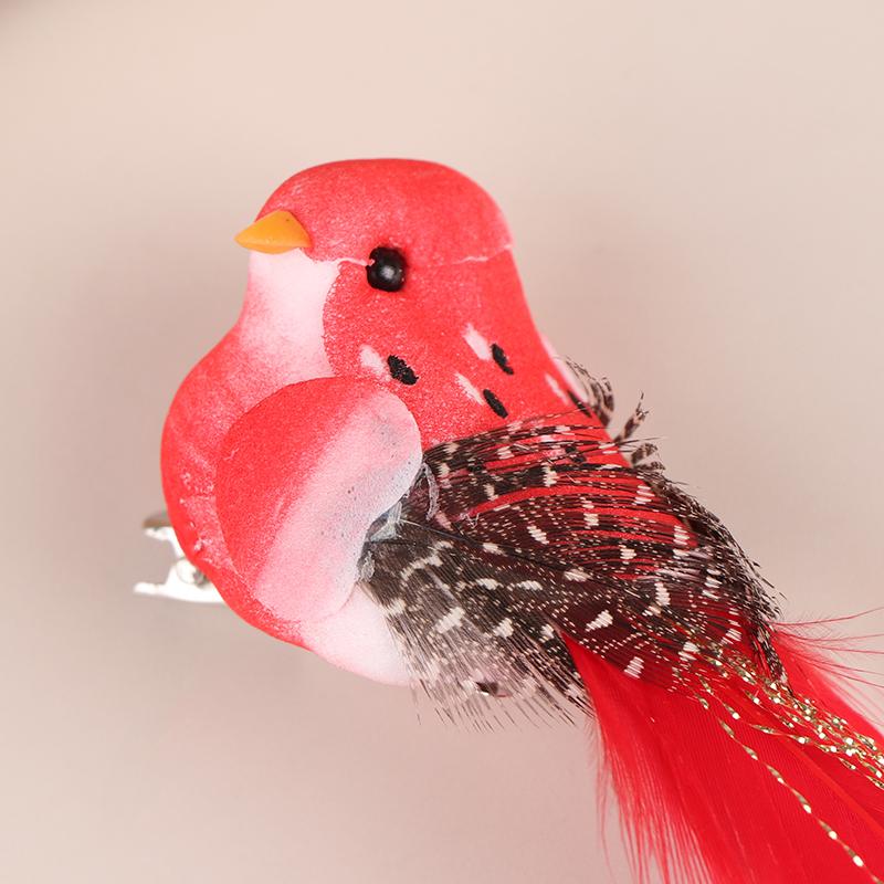Случайные искусственные птицы, имитация животных из пенопласта, модели птиц из перьев, сделай сам, свадебные украшения для дома и сада
