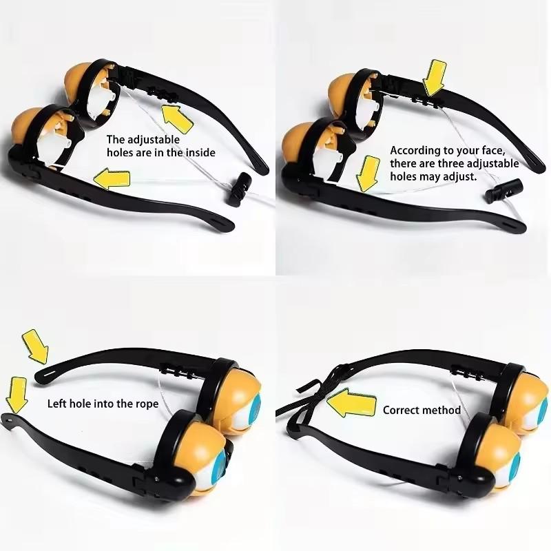 1 шт. Забавные очки Сумасшедшие глаза Реквизит для взрослых детей Сумасшедшее моргание Большой глаз лягушки Игрушечные аксессуары для вечеринки Рождества Хэллоуина