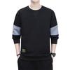 Hoodies with Round Neck Men's Round Neck Sweater Spring and Autumn Loose On Clothes Casual Bottoming Shirt Sports Sweater Men