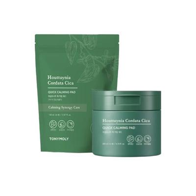 Набор ONYMOLY Eoseongcho Cica Quick Calming Pad + Рефилл (70 прокладок + 50 прокладок)