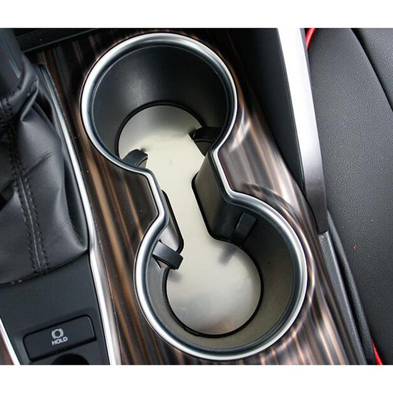 Gear Shift Water Cup Mat Trim For Toyota Camry XV70 2017 2018     Car Sticker Stainless Steel Inner Decoration