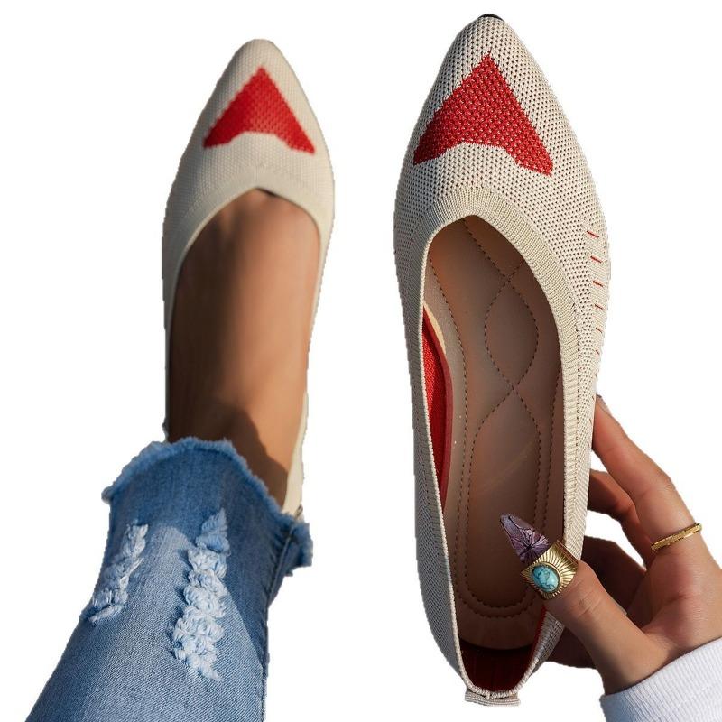 Летние новые туфли-лодочки большого размера с острым носком, женские туфли Doudou, повседневная обувь