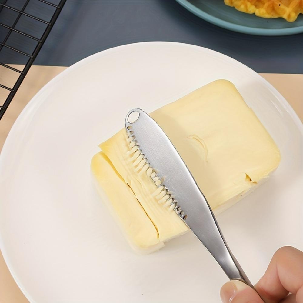 1 шт. Нержавеющая сталь нож для масла с отверстием, нож для сыра, сыра, хлеба, джема, лопатка, нож для масла