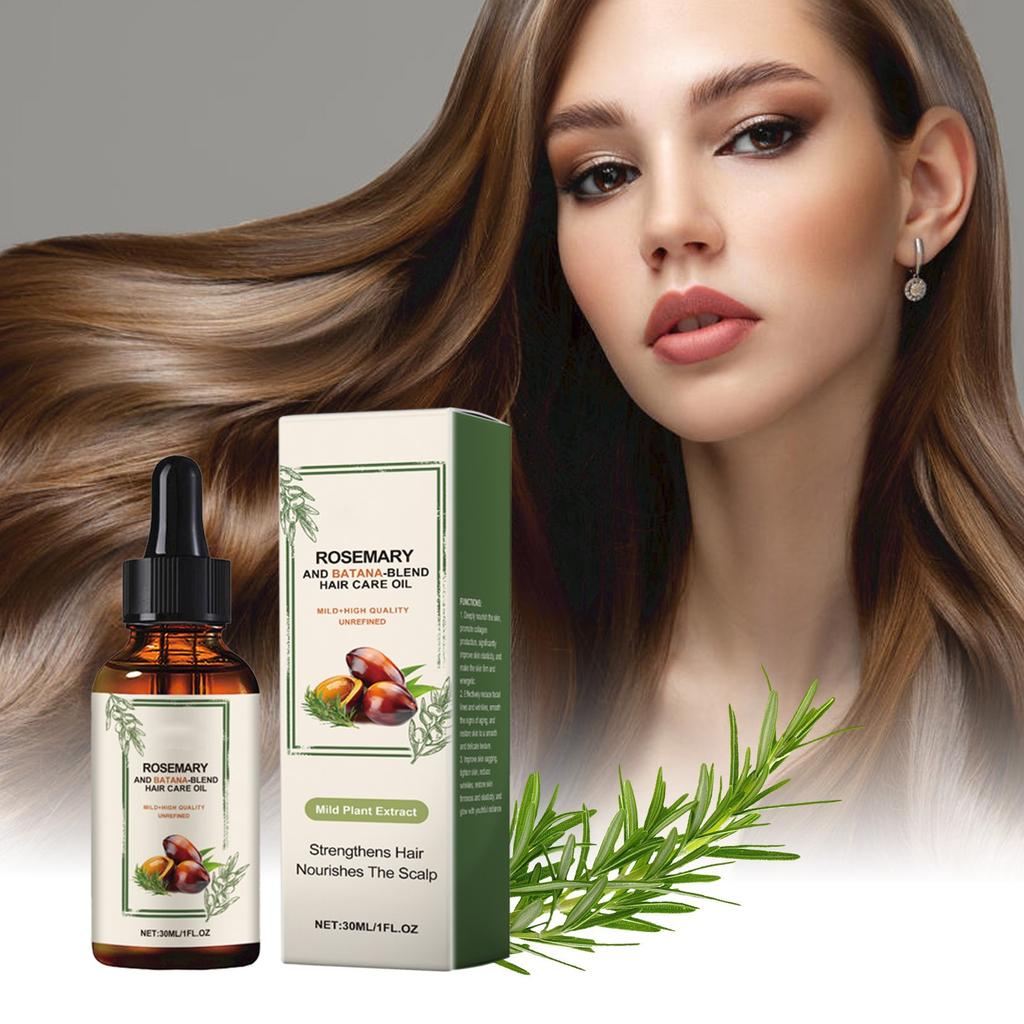 Hair Oil, Suitable for All Hair Types, Nourishes Scalp, Improves Blood Circulation, Eliminates Scalp Itching and Dryness 30ml