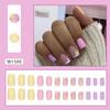 Pure Desire Pink French White Edge носимые накладные ногти
