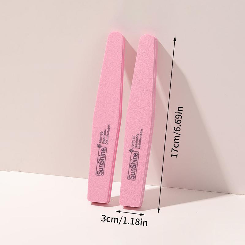 1 шт. смешанная губка для ухода за ногтями, наждачная бумага, пилочка для ногтей, двухсторонние полоски, пилочки для маникюра и дизайна ногтей, прочная мойка