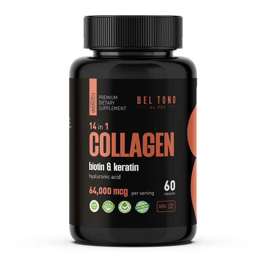 Collagen 64000 Mcg (14 In 1) / Collagen 64000mkg (14 In 1), 60 Capsules