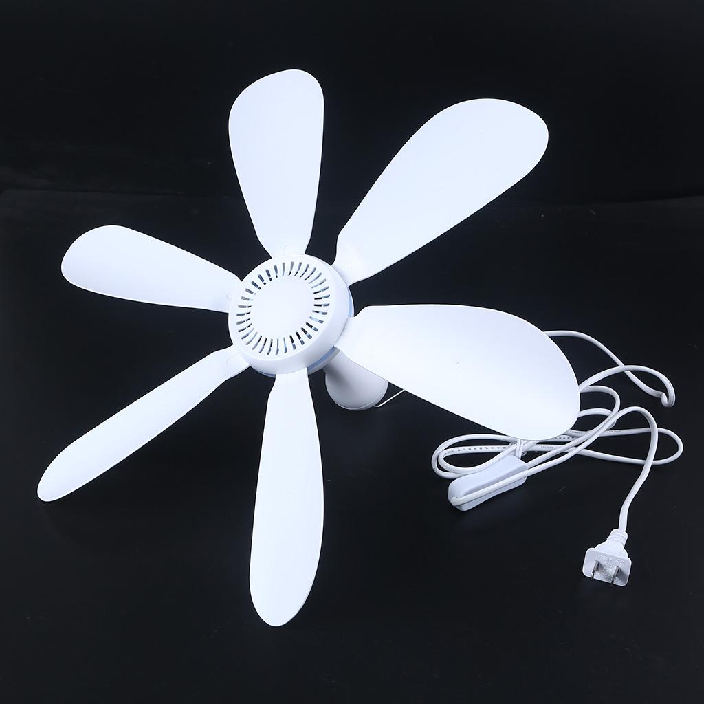 AC 220V 20W 6 лопастей Одна скорость 16,5" Потолочный мини-вентилятор Вентилятор для общежития Подвесной вентилятор с кабелем питания 1,8 м Выключатель