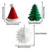 3x Бумажные сотовые рождественские украшения 3D поделки Многоразовые Универсальные Декоративные подвесные украшения для Праздника