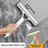 3-in-1 Window Squeegee Cleaner with Spray Bottle&Microfiber-Multi-Surface Glass/Mirror Wiper for Car,Home&Bathroom Tools