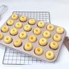 12/24 Cavity Doughnut Baking Pan Nonstick Cake Baking Pan Carbon Steel Mini Donut Mold Doughnut Bakeware Tray Durable