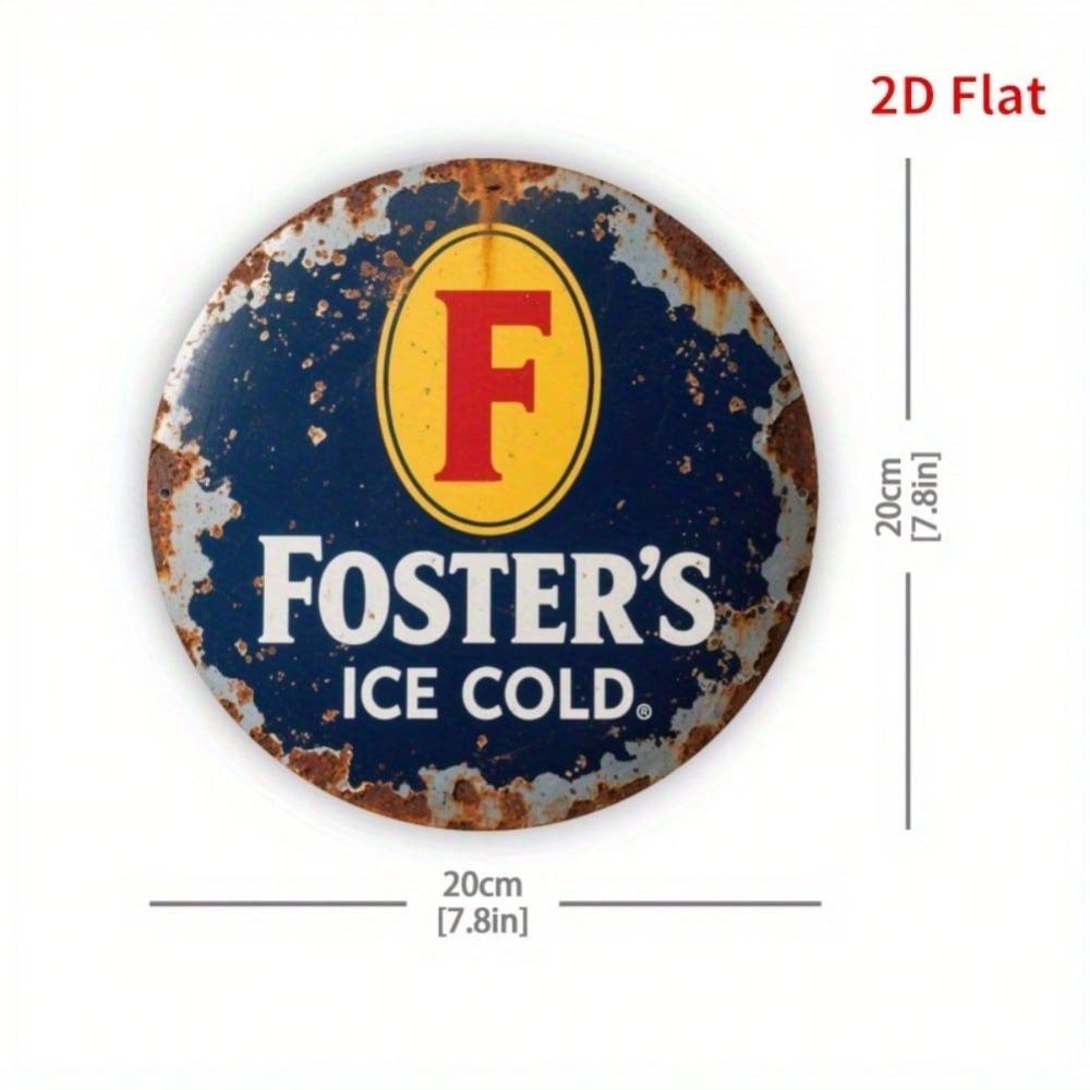 Винтажная металлическая жестяная вывеска Foster's Beer Ретро Паб Бар Настенный Декор Табличка
