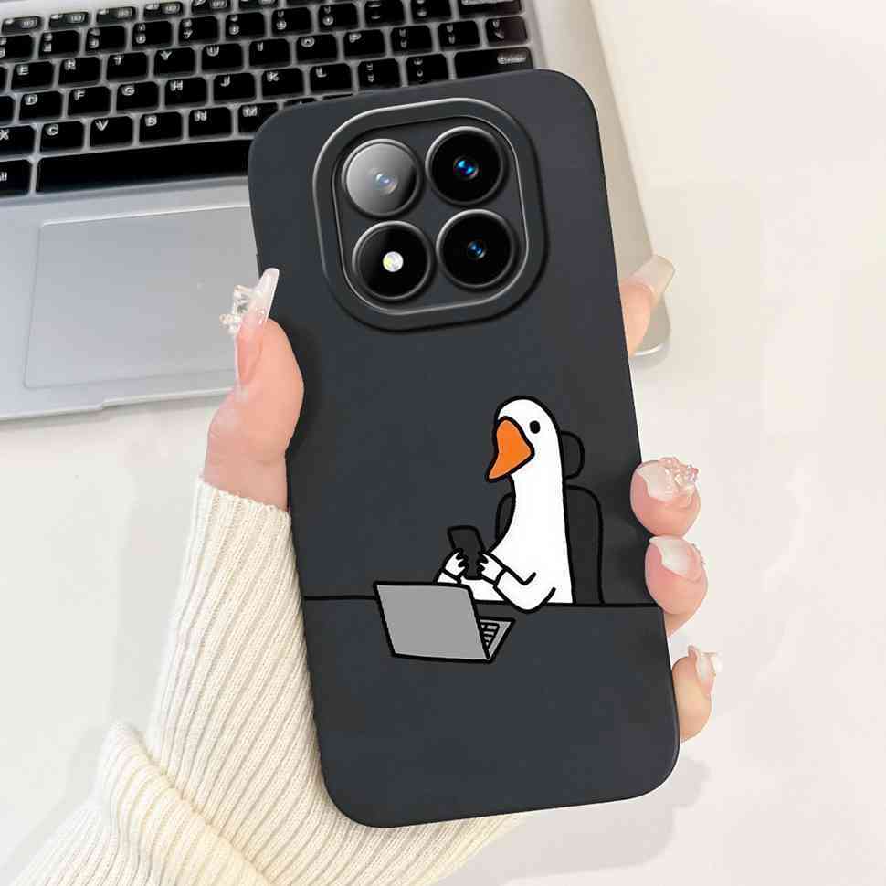 For Xiaomi Redmi Note 14 Pro+ 5G Case Cherry Print Cute Butterfly Soft Silicone Cover For Redmi Note 14Pro Plus 5G 6.67" Bumper