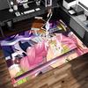 1pc Nezuko Demon Slayer Kanroji Mitsuri Print Area Rug - Soft,Washable Non-Slip Indoor Mat for Office Chairs,Living Room,Home Office Decorative Rug